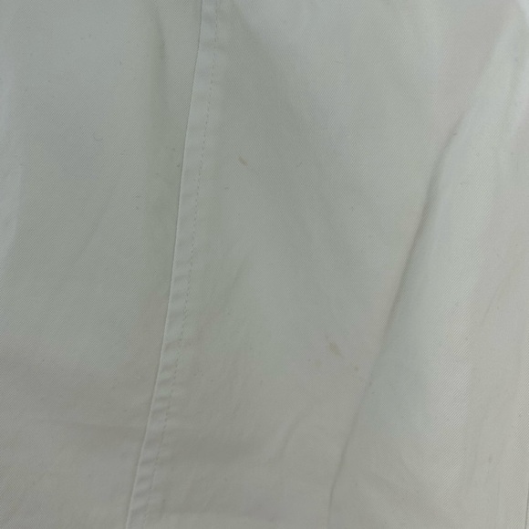 Kate Hill Petite Skort Women's 14P (Waist 32in) Ivory, Cotton Twill Front Snaps - Picture 8 of 12